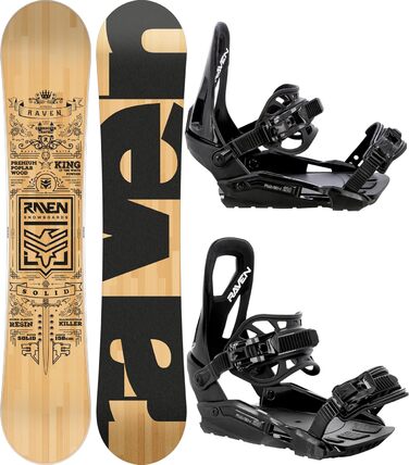 Сноуборд RAVEN Solid Classic 149см + кріплення s230 Black S/M