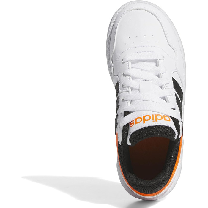 Кросівки Adidas Hoops 3.0 K - Unisex, 38 EU, Cloud White/Core Black/Impact Orange