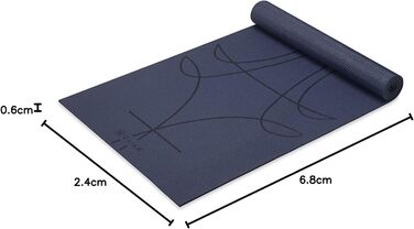 Килимок для йоги Gaiam Premium 6mm з принтом - товстий, нековзний для йоги, пілатесу та фітнесу