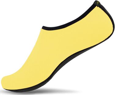Чоботи для плавання JackShibo: жіночі та чоловічі, для пляжу, серфінгу та аквафітнесу (41/42 EU, Yellow)
