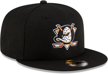 Кепка New Era NHL Eishockey Cap для вболівальників Anaheim Ducks, регульована, 9Fifty, Snapback, логотип команди, прямий козирок