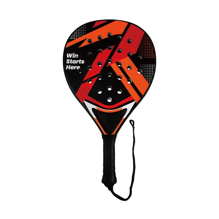 Набір для пляжного тенісу (2 ракетки) Padelschläger ABS/EVA, з м'ячами та сумкою для перенесення - для дорослих, чорно-червоний