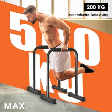 Бруси DH FitLife для віджимань, регульовані 80-90 см, паралети для каллістеніки та силових тренувань, міцні для дому та вулиці
