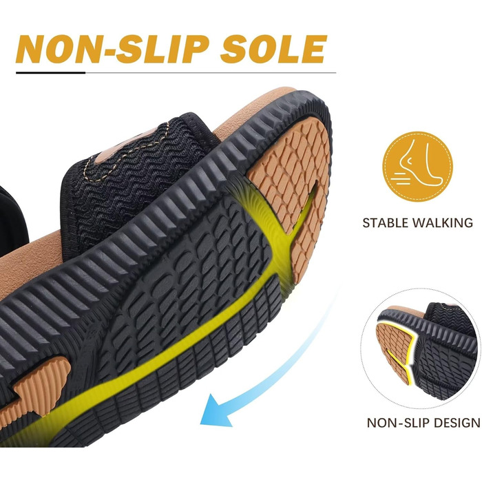 Зручні трекінгові сандалії KuaiLu для жінок: ортопедичні, для плоскостопія, піші прогулянки, літо, відкриті пальці, регульовані, чорний, коричневий