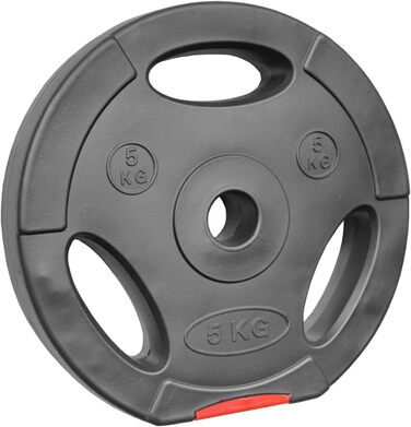POWER-XTREME Диски для штанги 30/31 мм, пластик, пісок-бетон, з ручками, вибір ваги 1,25-15 кг
