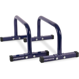 Паралелетки для віджимань MSports Low Fitness - професійні, блакитні, 60x35x29 см