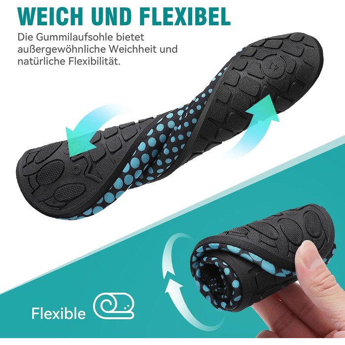 Чоловічі та жіночі шльопанці для плавання та відпочинку на пляжі, антиковзаючі, швидковисихаючі, розмір 34-47 (EU 43), блакитні W995