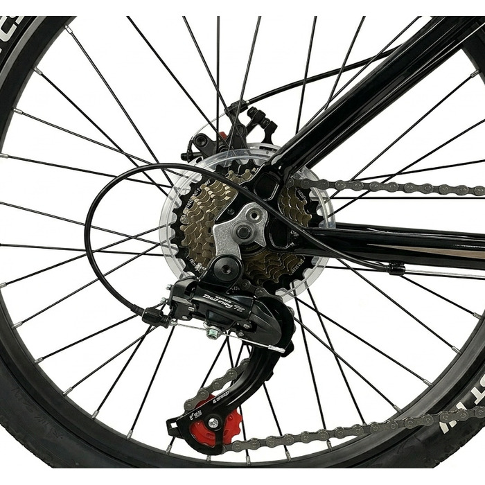 Гірський велосипед Hurtex Mountain 24, рама 11 дюймів, чорний