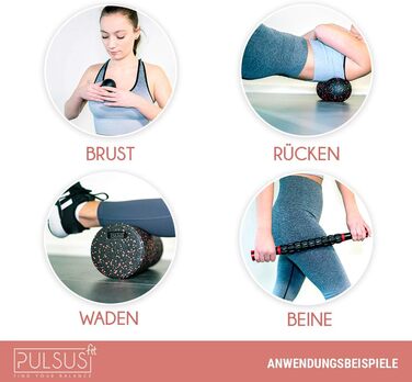 Набір для фасцій: м'язовий ролер, дуобілл, ролер для фасцій та лакрос-м'яч для тренування м'язів та зняття болю