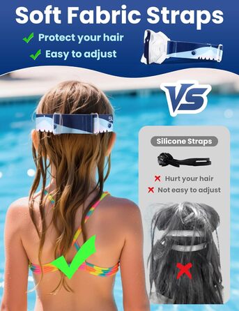 Дитяча маска для снорклінгу та дайвінгу Supertrip, 6-14 років, скло, для хлопчиків та дівчаток (SeaBlue)