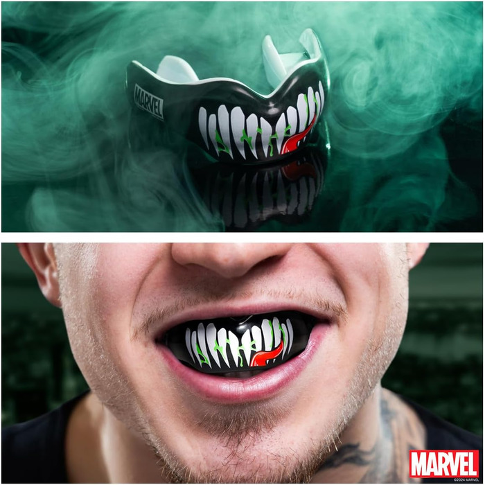Спортивна капа Marvel Venom для брекетів, універсальна, для боксу, MMA, регбі, хокею, єдиноборств