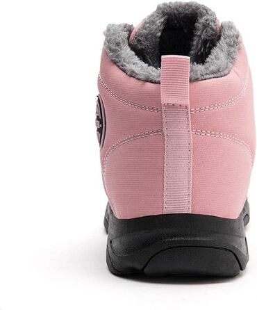 Зимові черевики Azooken для чоловіків та жінок. Теплі трекінгові черевики для ходьби снігом. Водонепроникні зимові черевики, розміри 36-48, колір рожевий