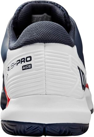 Кросівки для тенісу Wilson Rush Pro Ace Clay WRS332740, 44 EU, Navy/Blazer White/Infrared