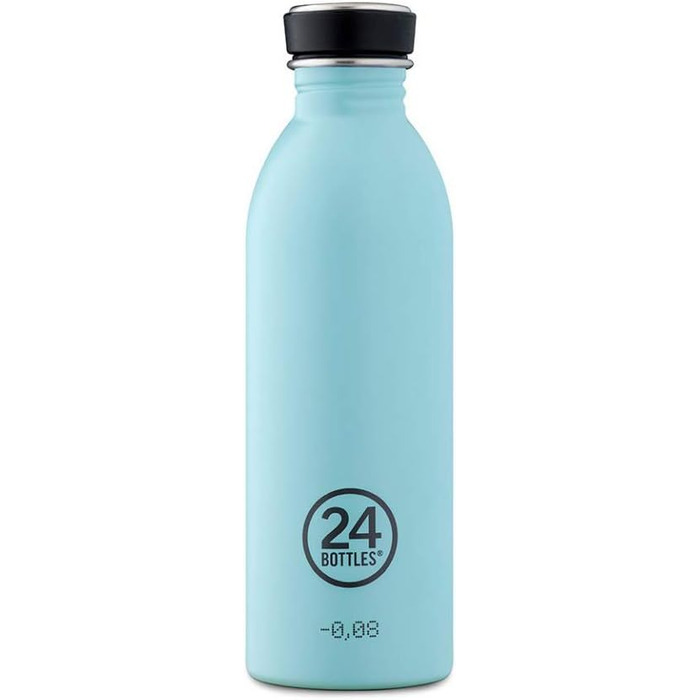 Пляшка для води 24Bottles Urban 500 мл Atlantic Bay, сталева, багаторазова