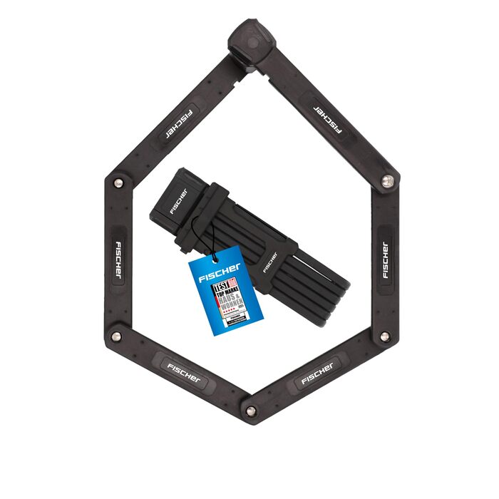 Замок фірми Fischer складний з кріпленням, 110 см, 2 ключі (PROTEC PLUS FK110)