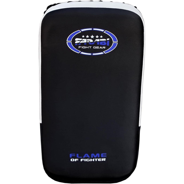 Подушки для ударів Farabi Sports Curved Kick Pads, сині - для кікбоксингу, ММА, Муай Тай, тренувань та кікбоксингу