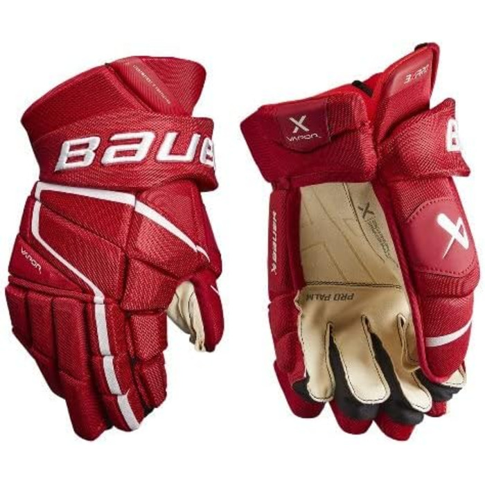 Хокейні рукавички Bauer Vapor 3X Pro Senior 14 дюймів, чорні/червоні/білі