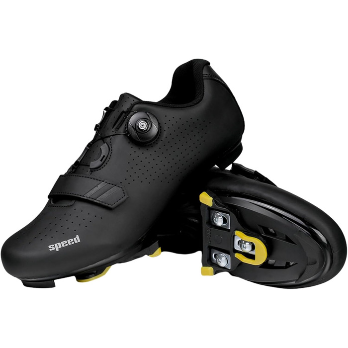 Велотуфлі Msport для чоловіків та жінок – дихаючі велотуфлі, сумісні з Peloton, SPD, SPD-SL та Look Delta педальними системами, 43 EU N04