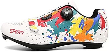 Чоловічі велотуфлі для MTB, шосе та тренувань. Сучасні, дихаючі, сумісні з SPD/SPD-SL (43 EU, білі)