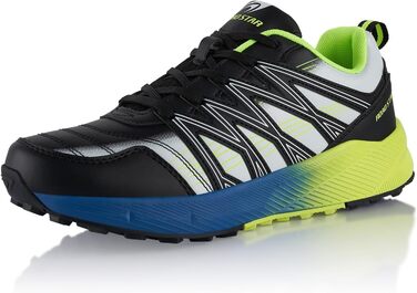 Черевики для піших прогулянок для жінок та чоловіків, трекінгові черевики, дихаючі, чорно-зелені (36 EU)