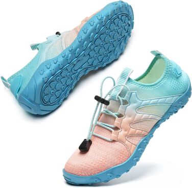 Взуття для плавання та відпочинку WateLves: чоловічі та жіночі шльопанці для пляжу, басейну та серфінгу, розмір 39 EU, рожевий та блакитний кольори