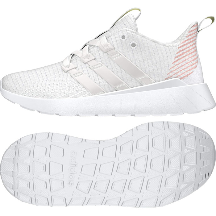 Дитячі кросівки adidas Questar Flow K (31.5 EU, сірий, білий, рожевий)