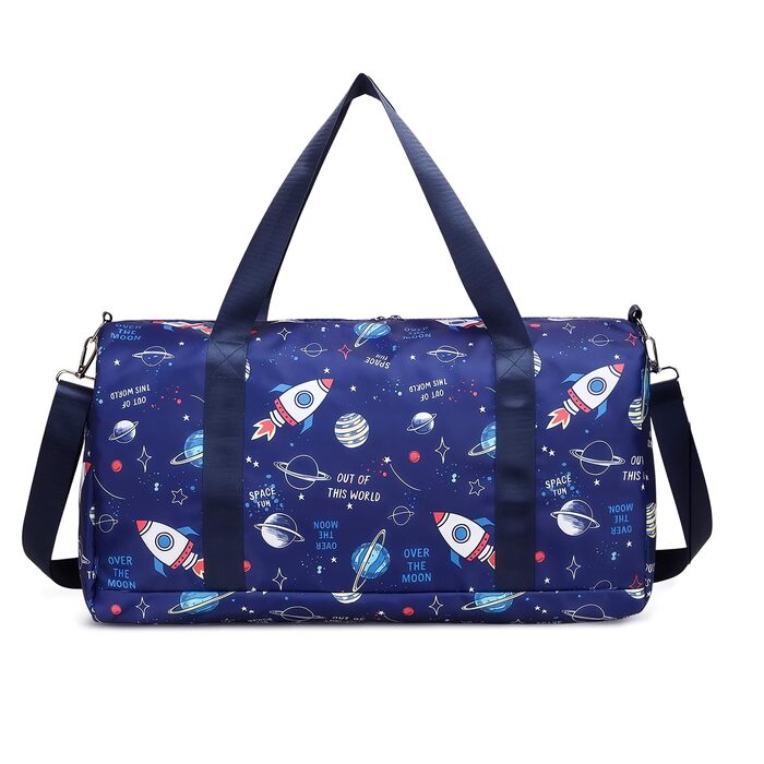 Спортивна сумка Flintronic для дітей та дівчат, сумка для плавання з відділенням для вологих речей, синя, 46x20x25 см