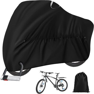 Водонепроникний чохол для велосипеда 200x110x90 см з оксфордської тканини 210D, міцний, з високим захистом від УФ-променів