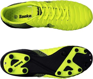 Дитячі футбольні бутси для хлопчиків та дівчаток FG/AG, професійні, для тренувань та гри на природі, унісекс (32 EU, лимонно-жовтий)