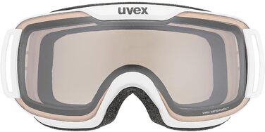Гірськолижна маска Uvex Downhill 2000 S V, унісекс, біла, фотохромна, універсальний розмір