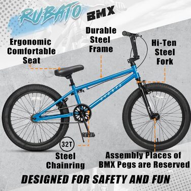 AVASTA Freestyle BMX велосипед для дітей від 5 років, кілька кольорів, початковий рівень