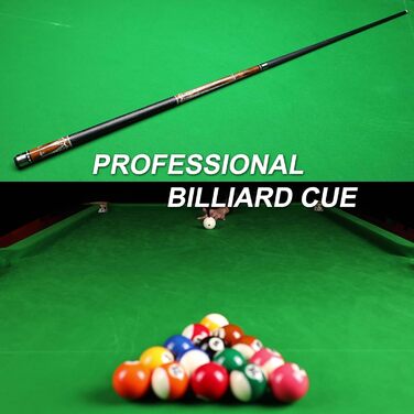 Кю Carbon Fiber (20-21 oz) - Професійний бик для більярду з шкіряним наконечником 13mm, 3/8*8 Joint, з чохлом, захисниками та крейдою