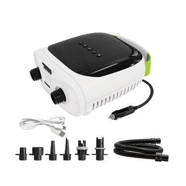 Електричний надувний насос PBG – 12V з акумулятором, LCD дисплеєм, до 20 PSI. Підходить для SUP дошок, човнів, каяків та кемпінгу (PBG9)