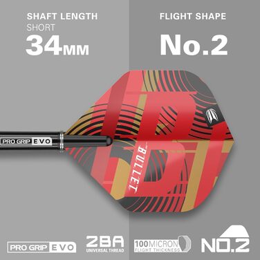 Дартс Target Stephen Bunting G5 18г, 95% вольфрам, електронний професійний набір з Pixel-наконечниками, софт-тіп