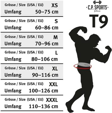Пояс для пауерліфтингу C.P. Sports Profi T9, важкий Power Belt для КДК, професійний спортивний ремінь