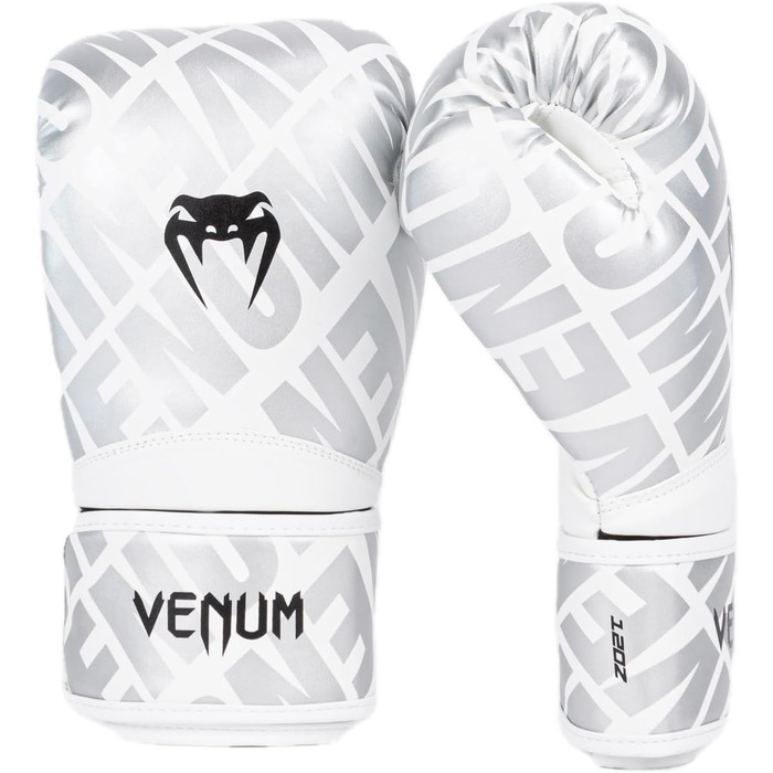 Боксерські рукавички Venum Contender White/Silver 14 Oz, 1.5 XT