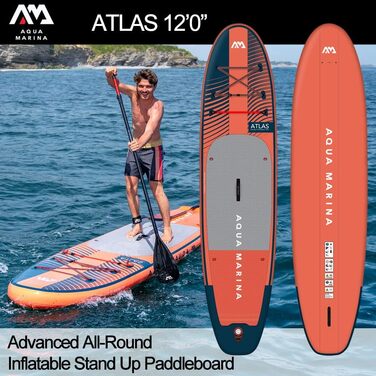 SUP дошка Aqua Marina Atlas 3.6м Преміум надувна з пакетом аксесуарів