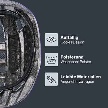 Дитячий велосипедний шолом uvex Kid 2 - регульований розмір 46-52 см, знімна внутрішня підкладка