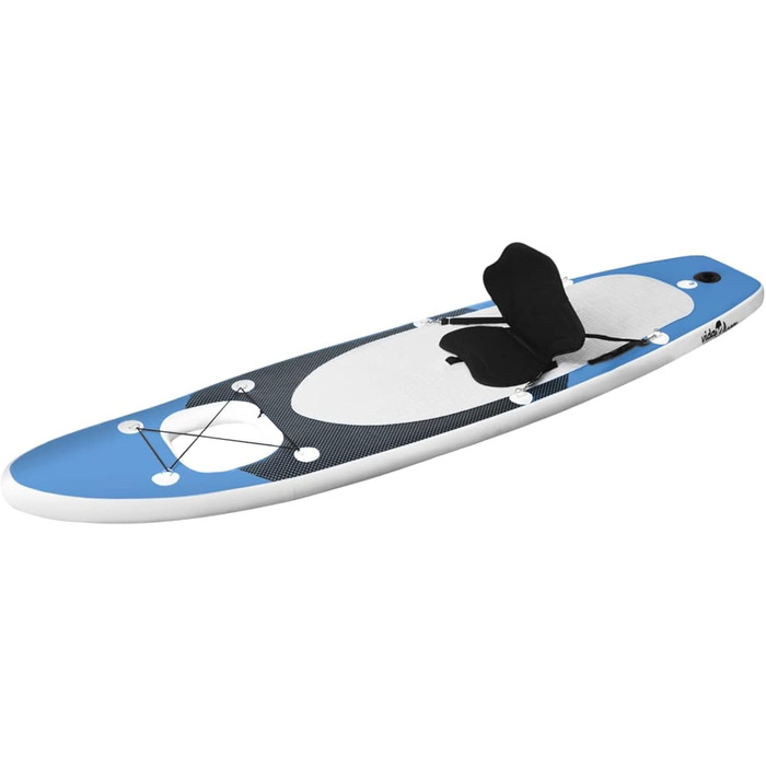 Надувна SUP-дошка LAPOOH 300x76x10 см морська синя з аксесуарами, веслом і сидінням для сапсерфінгу