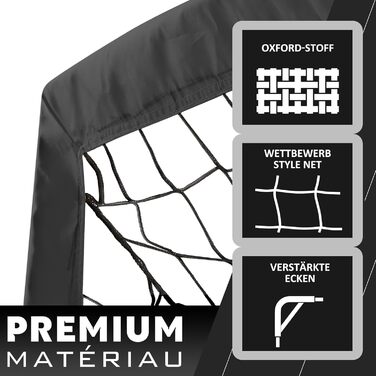 Ворота для футболу RUNBOW для дітей, портативні, для заднього двору, дитячі тренування, з сумкою для перенесення, 2.7 x 1.5 м, чорні