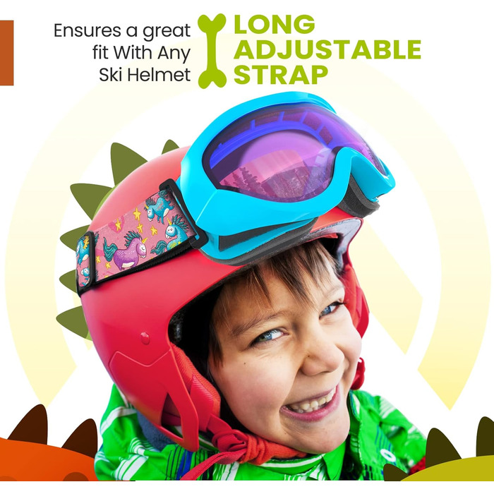 Дитяча лижна маска OutdoorMaster, сумісна з шоломом, для хлопчиків і дівчаток, 100% UV-захист, VLT 46.1%