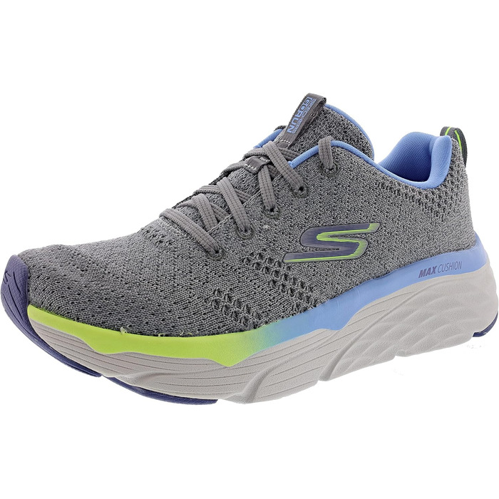Жіночі кросівки для бігу Skechers Max Cushioning Elite Destination Point (Сірий, Синій, 37.5 EU)