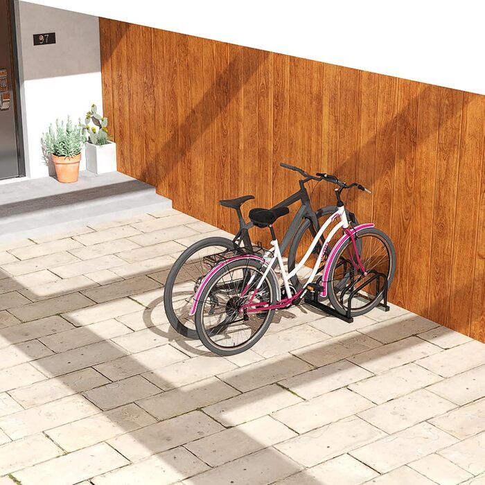 Підставка для велосипедів на 6 велосипедів FIVMEN - настінна/підлогова, 37 см, для MTB, шосе, 30-65 мм