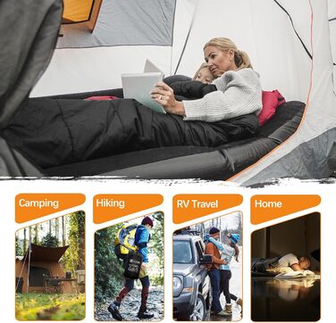 Сплячий мішок ACTIVE FOREVER Mumienschlafsack для туризму, кемпінгу та подорожей: літо, весна, осінь