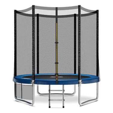 Трамплін JUMMICO Outdoor для дітей з драбиною та боковою кишенею, Ø 183/228/305/366/427 см, сертифікат GS