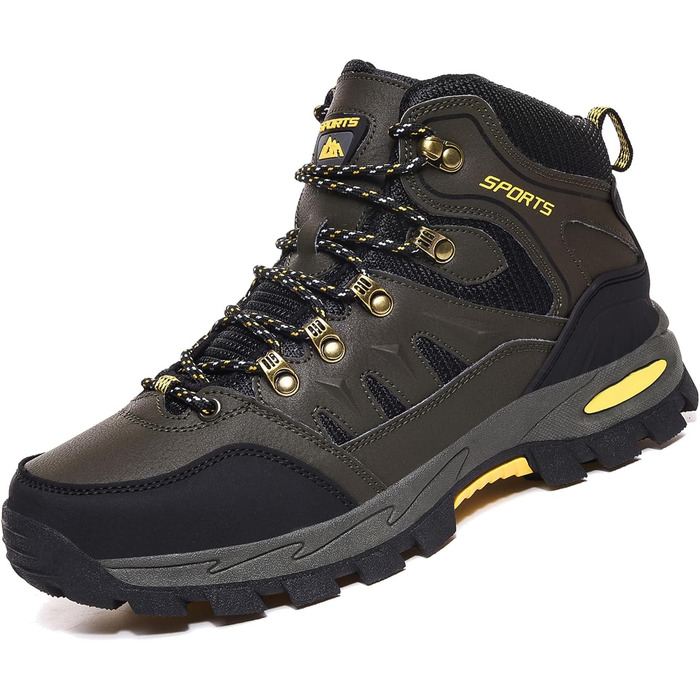 Трекінгові черевики для чоловіків та жінок. Легкі outdoor черевики, спортивні кросівки для кемпінгу. Армійний зелений, 39 EU