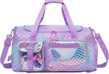 Дитяча спортивна сумка HTgroce Meerjungfrau з відділенням для взуття - ідеальна для танців, балету та подорожей