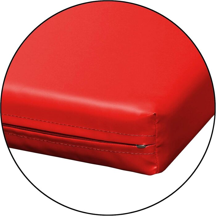 Гімнастичний мат ALPIDEX 200x120x8 см, м'який, з антиковзаючим дном, червоний