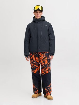 Куртка чоловіча JACK & JONES Shell-Jacke SKI AW25 чорна (S) - гірськолижна, водонепроникна