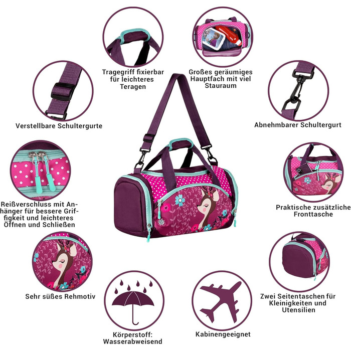 Спортивна сумка-рюкзак для дітей. Різні кольори (рожевий, фіолетовий, блакитний).